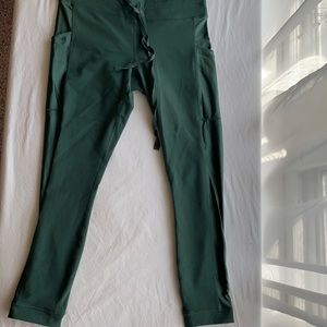 Fabletics green leggings, size S